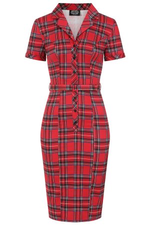 Terissa Tartan Wiggle Dress